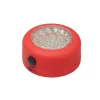 Diall Baladeuse-Lampe LED magnétique ronde rouge 68 lumens