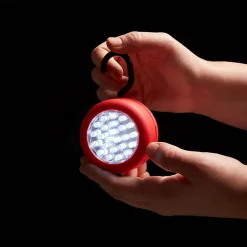 Diall Baladeuse-Lampe LED magnétique ronde rouge 68 lumens