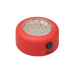 Diall Baladeuse-Lampe LED magnétique ronde rouge 68 lumens