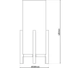 Näve Baladeuse-Lampe table accu MADITA H 48cm blanc naturel LED intégrée intensité variable capteur tactile