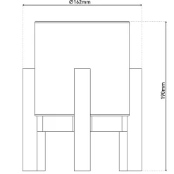 Näve Baladeuse-Lampe table accu MADITA H 19cm blanc naturel LED intégrée intensité variable capteur tactile