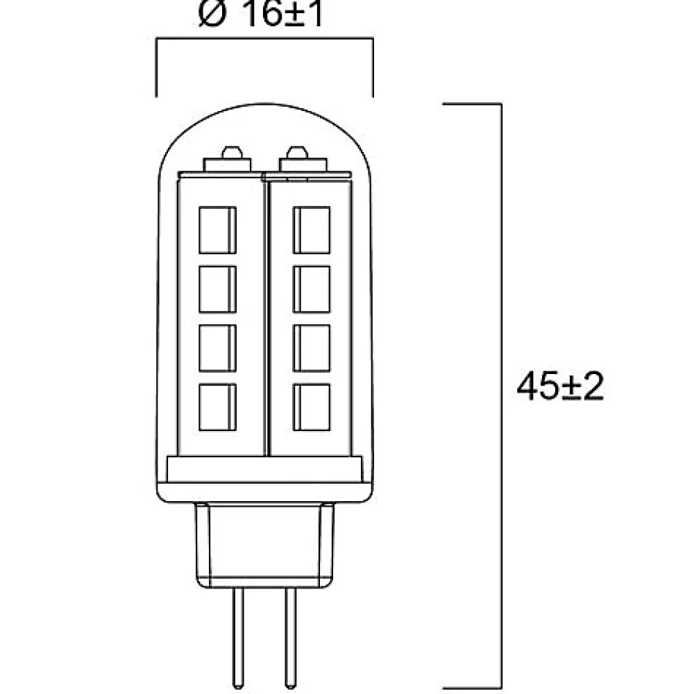 Sylvania Lampe Torche-Lampe TOLEDO G4 1,9W 200lm 827 L 45mm - - 29654