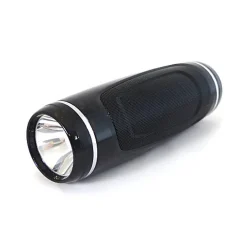 Inovalley Lampe-torche avec Enceinte intégrée 10W BT noire LightSound