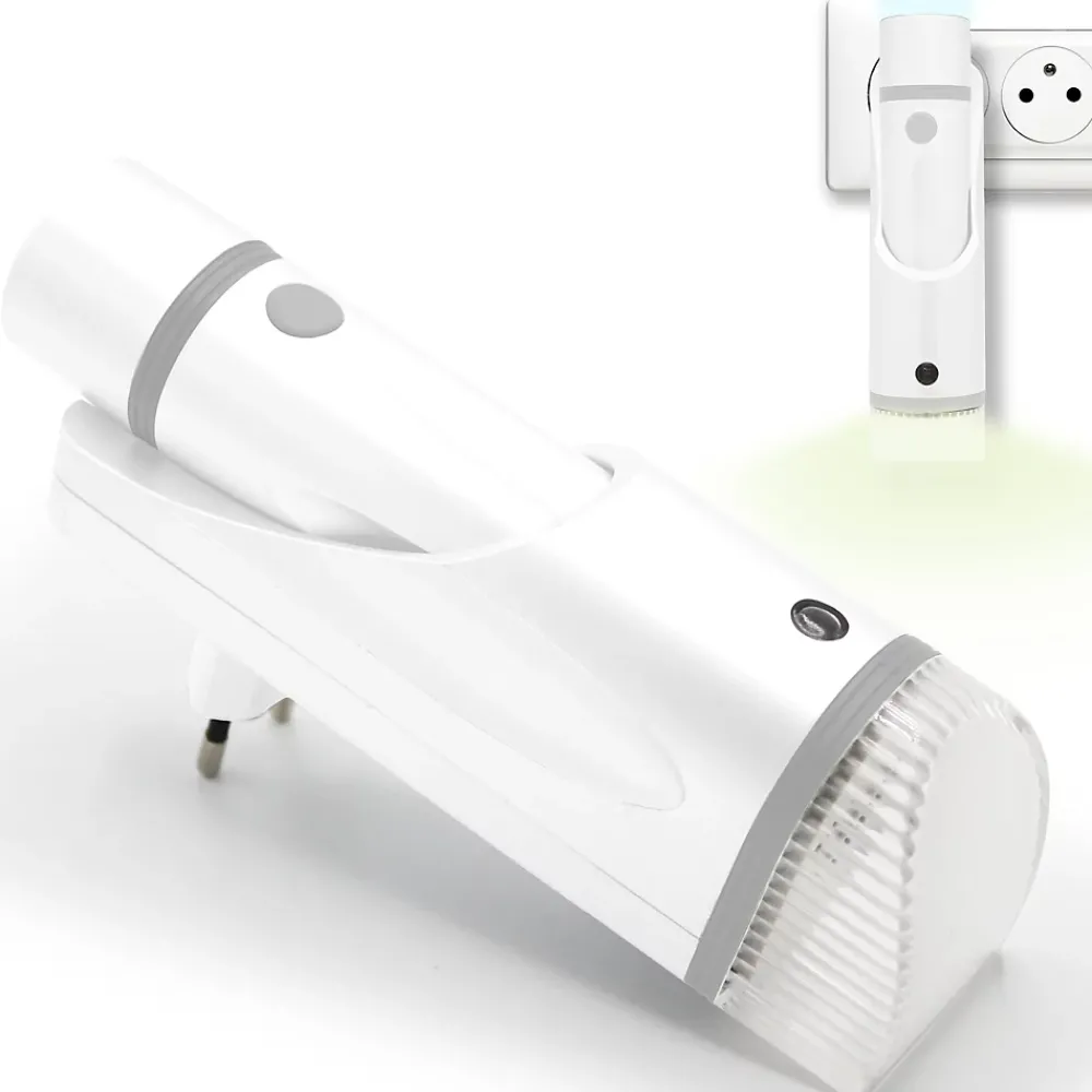 Fishtec Lampe Torche-Lampe Torche Veilleuse - Détecteur de Mouvements - Rechargeable