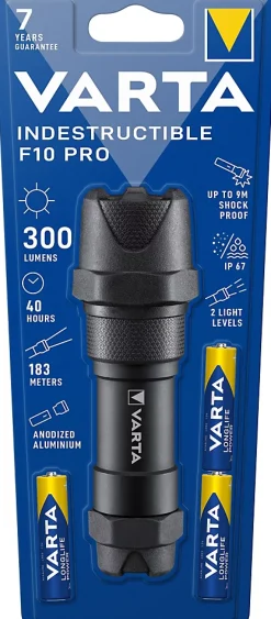 Varta Lampe torche indestructible F10 Pro 300 lumens