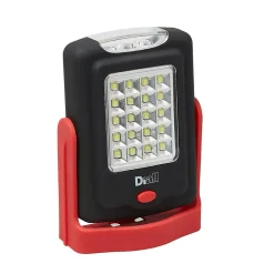 Diall Lampe torche LED 2 fonctions 220 lumens rouge