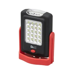 Diall Lampe torche LED 2 fonctions 220 lumens rouge