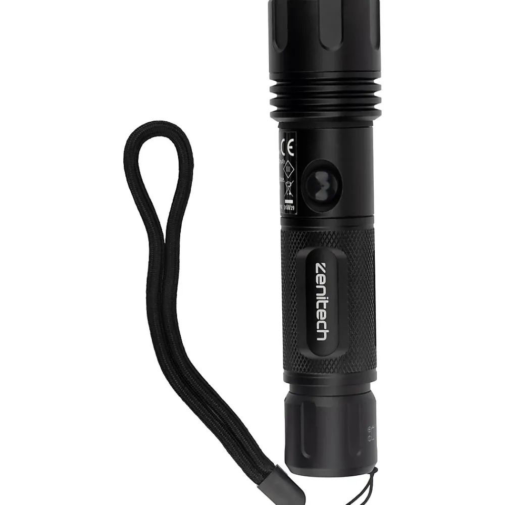 Zenitech Lampe Torche-Lampe torche LED rechargeable USB 160/500lm -
