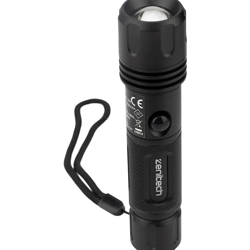 Zenitech Lampe Torche-Lampe torche LED rechargeable USB 160/500lm -