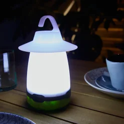Diall Lampe Torche-Lanterne de camping LED 80 lumens autonomie 15h fonctionne avec 3 piles AA (LR6)
