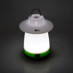 Diall Lampe Torche-Lanterne de camping LED 80 lumens autonomie 15h fonctionne avec 3 piles AA (LR6)
