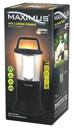 Maximus Lampe Torche-Lanterne Powered by Duracell M-LNT-40-DU - 400lm