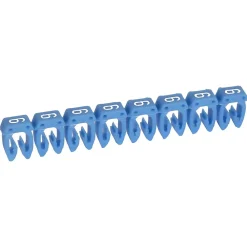 Legrand 038106 - Boite De 1000 Repères Cab 3 Pour Fils 0,15mm² à 0,5mm² - Marquage Chiffre 6 Bleu
