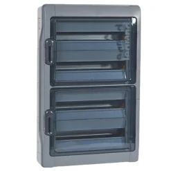 Legrand Tableau Électrique Nu-601988 Coffret Plexo3 étanche Ip65 - 4 Rangées 18 Modules - Embouts à Perforation Directe Non Montés