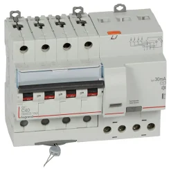 Legrand Interrupteur Et Disjoncteur Différentiel-411190 Disjoncteur Différentiel Tétrapolaire 40a - 30ma - Type Ac - Dx36000 - 10ka - 4p