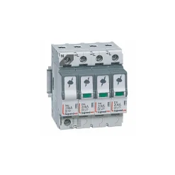 Legrand 412225 - Parafoudre Triphasé + Neutre De Type 2 Débrochable - 20 Ka - Report De Signalisation