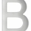 Thirard Lettre B inox H.76mm adhésif -