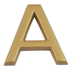 Chapuis Lettre de maison - marquage A - en PVC - couleur or - autocollant - hauteur 3,7 cm - LD37A