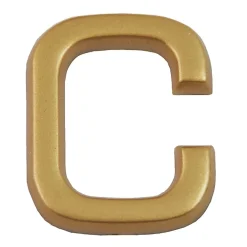 Chapuis Chiffre Et Lettre Pour Maison-Lettre de maison - marquage C - en PVC - couleur or - autocollant - hauteur 3,7 cm - LD37C