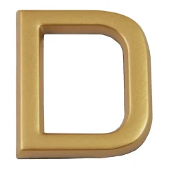 Chapuis Lettre de maison - marquage D - en PVC - couleur or - autocollant - hauteur 3,7 cm - LD37D