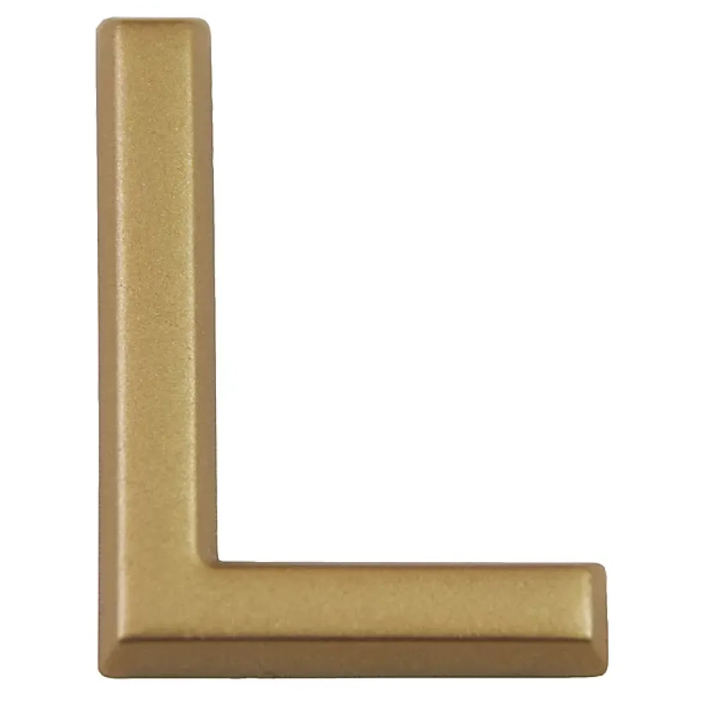 Chapuis Lettre de maison - marquage L - en PVC - couleur or - autocollant - hauteur 3,7 cm - LD37L