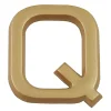 Chapuis Chiffre Et Lettre Pour Maison-Lettre de maison - marquage Q - en PVC - couleur or - autocollant - hauteur 3,7 cm - LD37Q
