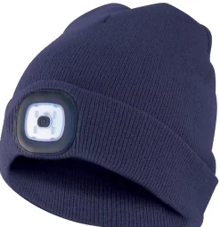 Velamp LIGHTHOUSE : Bonnet avec frontale LED rechargeable. Bleu