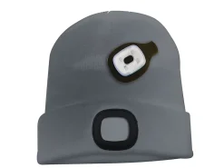 Velamp LIGHTHOUSE : Bonnet avec frontale LED rechargeable. Gris foncé