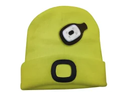 Velamp LIGHTHOUSE : Bonnet avec frontale LED rechargeable. Jaune fluo