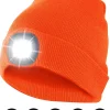 Velamp LIGHTHOUSE: Bonnet avec lampe frontale LED rechargeable. Orange