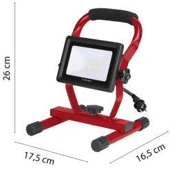 Velamp Lampe Torche-LIGHT PAD :projecteur LED, 20W 1600 lumen, IP65, noir. Câble 1,5 m