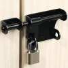 Deko Loquet, Targette Et Moraillon De Porte-Loquet de porte extérieur, loquet de porte extérieur en acier inoxydable, noir