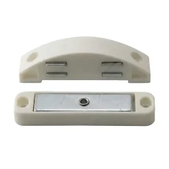 Diall Loquetaux-Loqueteau blanc 10 kg entraxe 60 vendu par 2