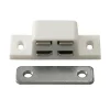 Diall Loquetaux-Loqueteau blanc 4 kg entraxe 34mm vendu par 2