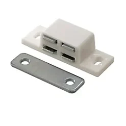 Diall Loquetaux-Loqueteau blanc 4 kg entraxe 34mm vendu par 2