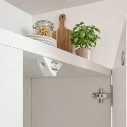 Diall Loqueteau blanc 4 kg entraxe 22 mm