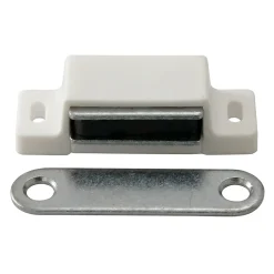 Diall Loquetaux-Loqueteau blanc 4 kg entraxe 38 vendu par 8 pièces