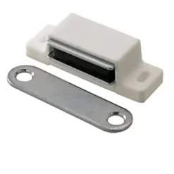 Diall Loquetaux-Loqueteau blanc 4 kg entraxe 38 vendu par 8 pièces