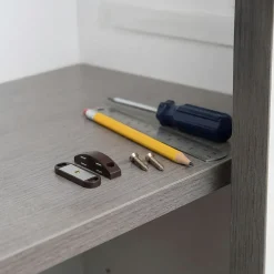 Diall Loquetaux-Loqueteau de meuble aimanté vendu par 2 coloris marron entraxe 45 mm