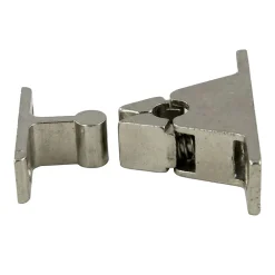 Diall Loquetaux-Loqueteau de meuble à pince en Zamax entraxe 45 mm L.60 x l.30 mm