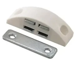 Diall 8 loqueteaux Blanc 4 kg entraxe 34mm