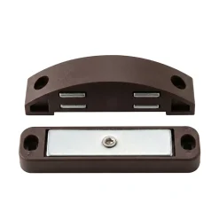 Diall 2 loqueteaux Marron 10 kg entraxe 60