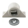 Diall 2 loqueteaux ronds Blanc 6 kg Entraxe 25