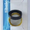 Tibelec Douille Électrique-Lot 3 bagues de fixation pour abat-jour pour douille E14 blanc noir or Ø35mm