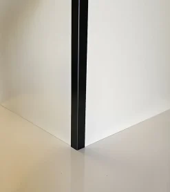Alucouleur Cornière-Lot 5 Cornières d'angle RAL 9005 Sat Noir - épaisseur 1mm - Long 150 cm (4 cm x 4,5 cm )