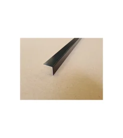 Alucouleur Lot 5 Cornières d'angle RAL 9005 Sat Noir - épaisseur 1mm - Long 150 cm (2 cm x 2 cm )