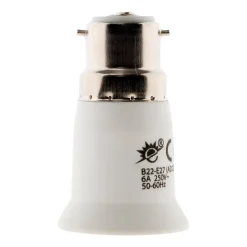 Zenitech Lot de 2 adaptateurs de douille B22/E27 -
