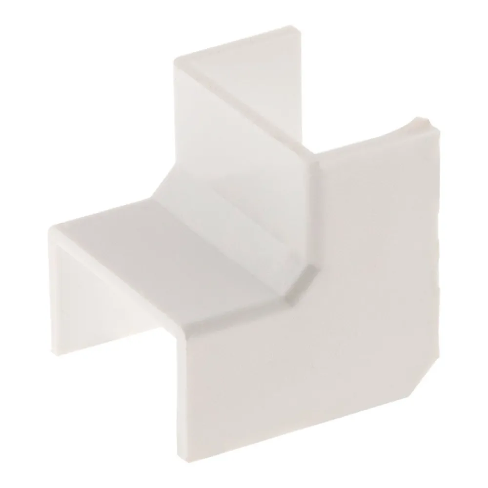 Zenitech Moulure, Goulotte Et Plinthe-Lot de 2 angles intérieurs 20 x 10mm - Blanc -