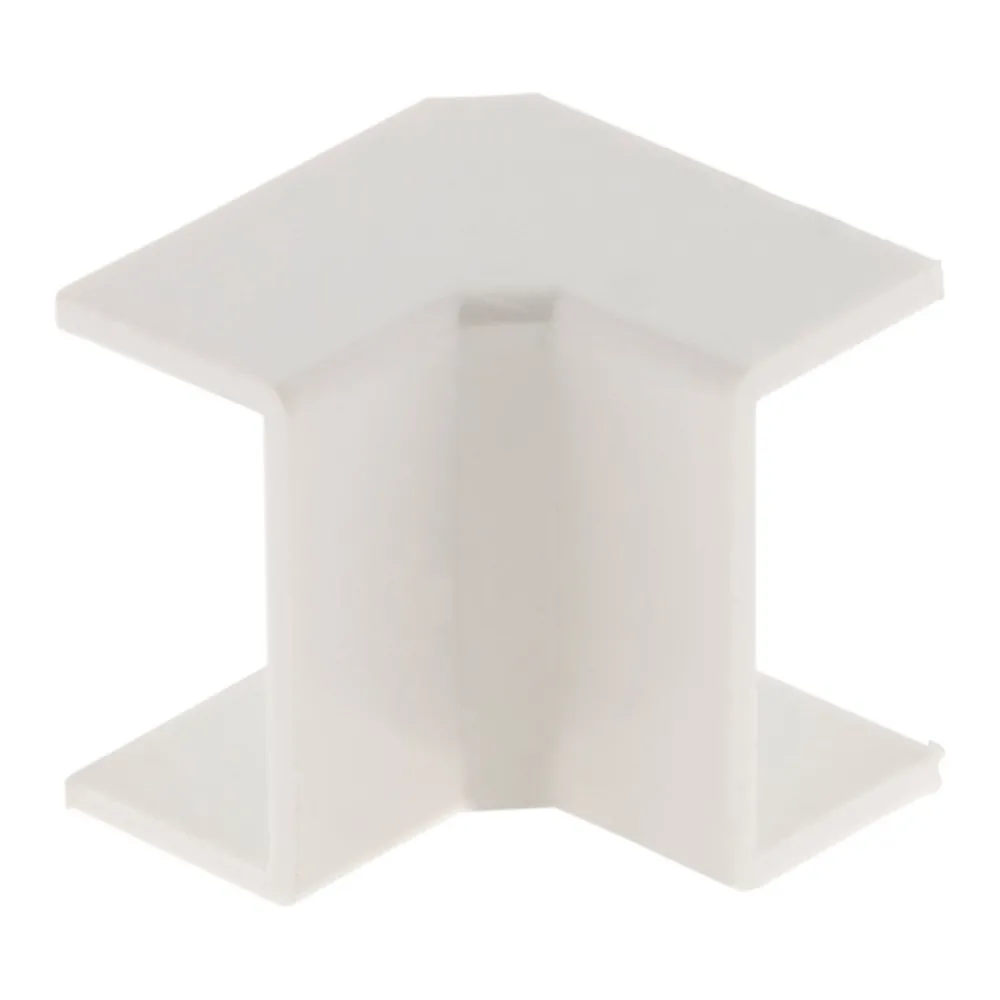Zenitech Moulure, Goulotte Et Plinthe-Lot de 2 angles intérieurs 20 x 10mm - Blanc -
