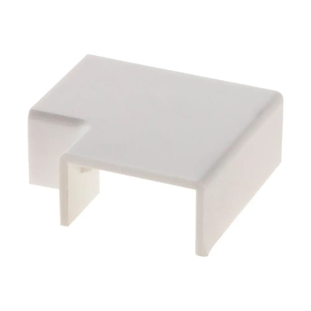Zenitech Lot de 4 angles plats 20 x 10mm - Blanc -